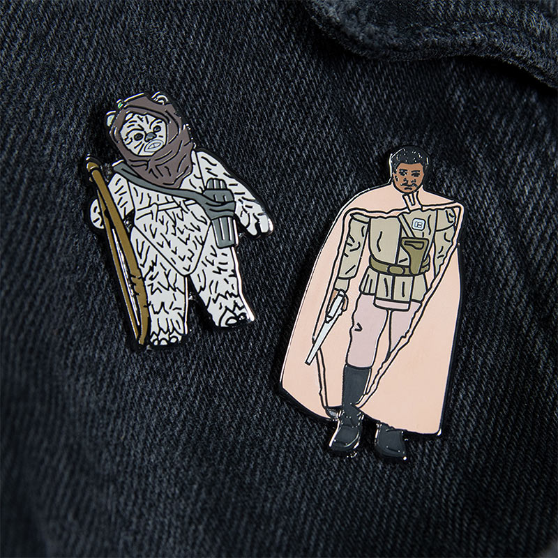 Official Pin Kings Star Wars Enamel Pin Badge Set Warok and Lando Calrissian