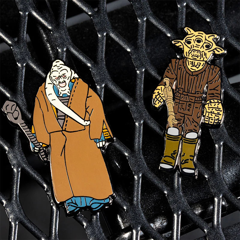 Official Pin Kings Star Wars Enamel Pin Badge Set Bib Fortuna and Ree-Yees