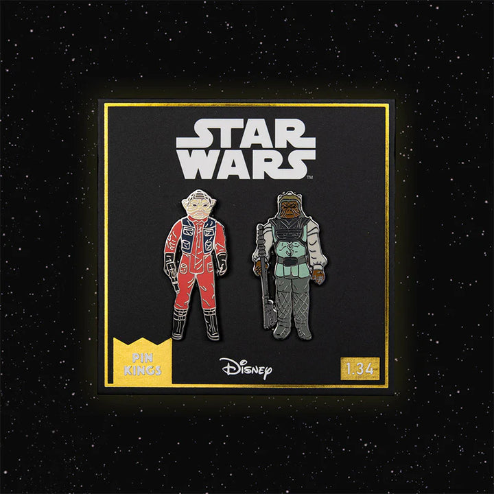 Official Pin Kings Star Wars Enamel Pin Badge Set Nien Nunb and Nikto