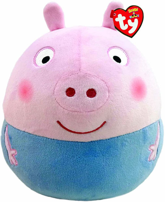 Ty Squish A Boo Peppa Pig George Pig 10 inch