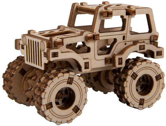 WoodenCity: Wooden Figures SuperFast Series (Monster Truck Jeep)