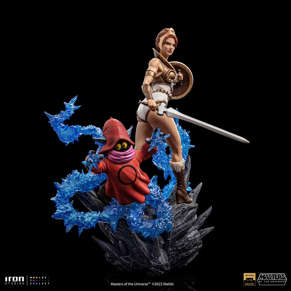 Iron Studios Masters of the Universe Deluxe Teela & Orko 1/10 Art Scale Statue