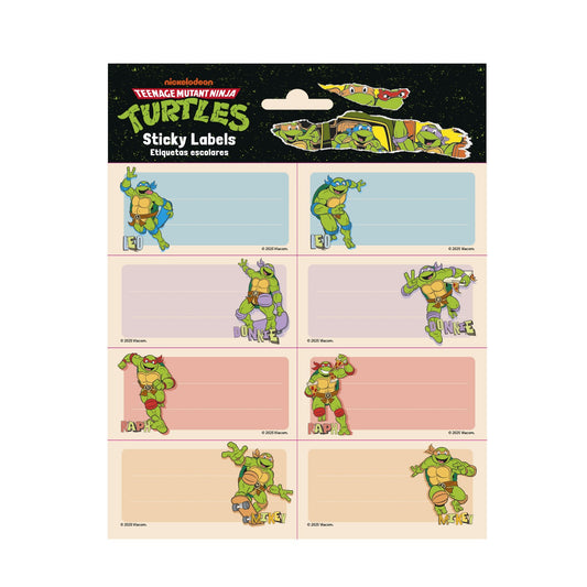 Teenage Mutant Ninja Turtles Self-Adhesive Labels Pack of 16