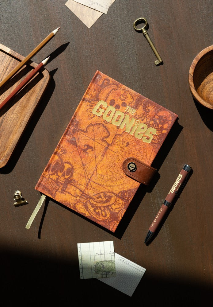 The Goonies Treasure Map A5 Premium Notebook with Projector Pen packaging view