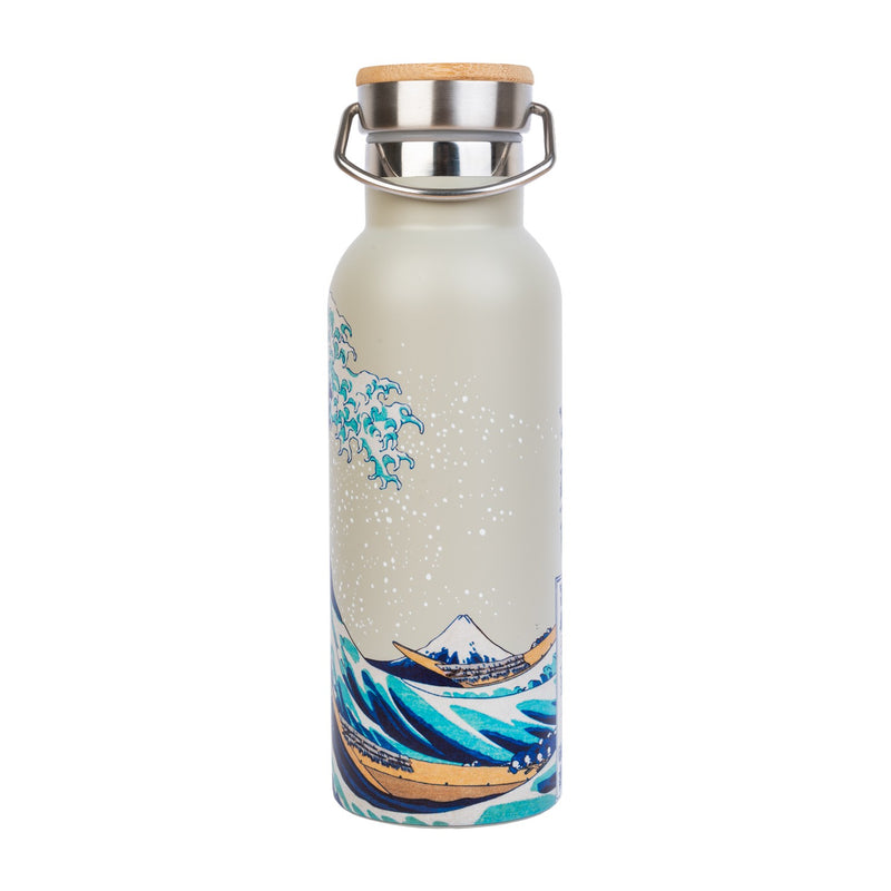 The Great Wave of Kanagawa Hokusai Metal Bottle with Handle alternate view