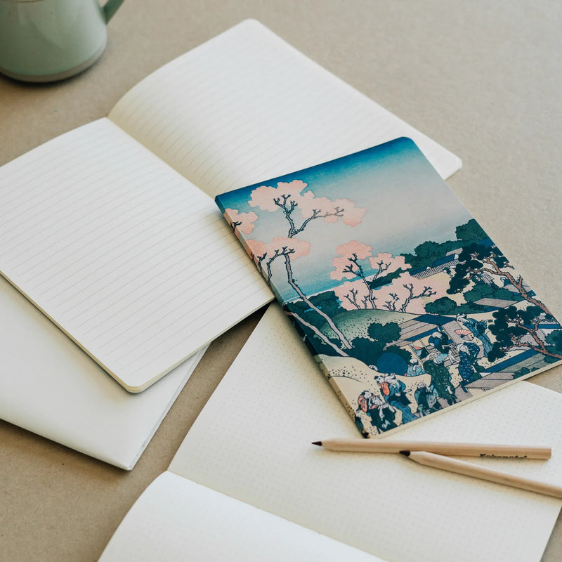 The Great Wave of Kanagawa Hokusai Pack of 3 A5 Notebooks packaging view