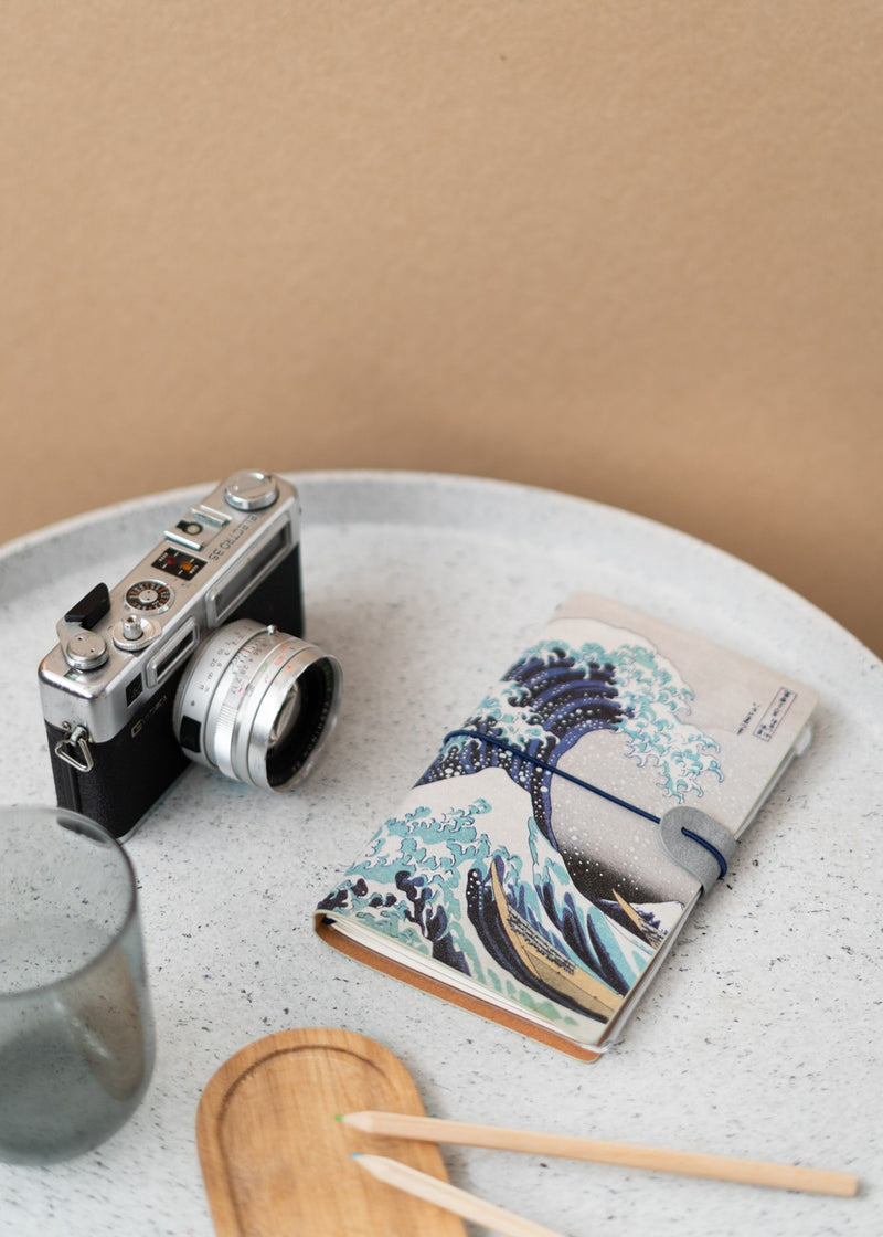 The Great Wave of Kanagawa Hokusai Travel Journal side angle