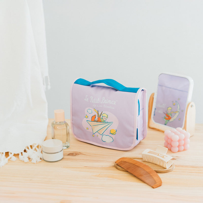 The Little Prince Hanging Travel Toiletry Bag With Hook close up detail