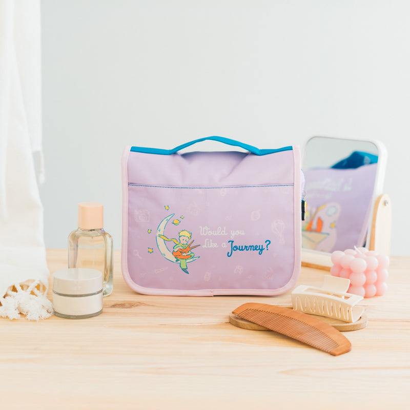 The Little Prince Hanging Travel Toiletry Bag With Hook packaging view