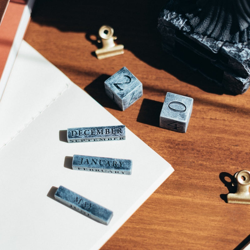 The Lord of the Rings 3D Resin Perpetual Desk Calendar design detail