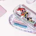The Powerpuff Girls Holographic Window Pencil Case close up detail