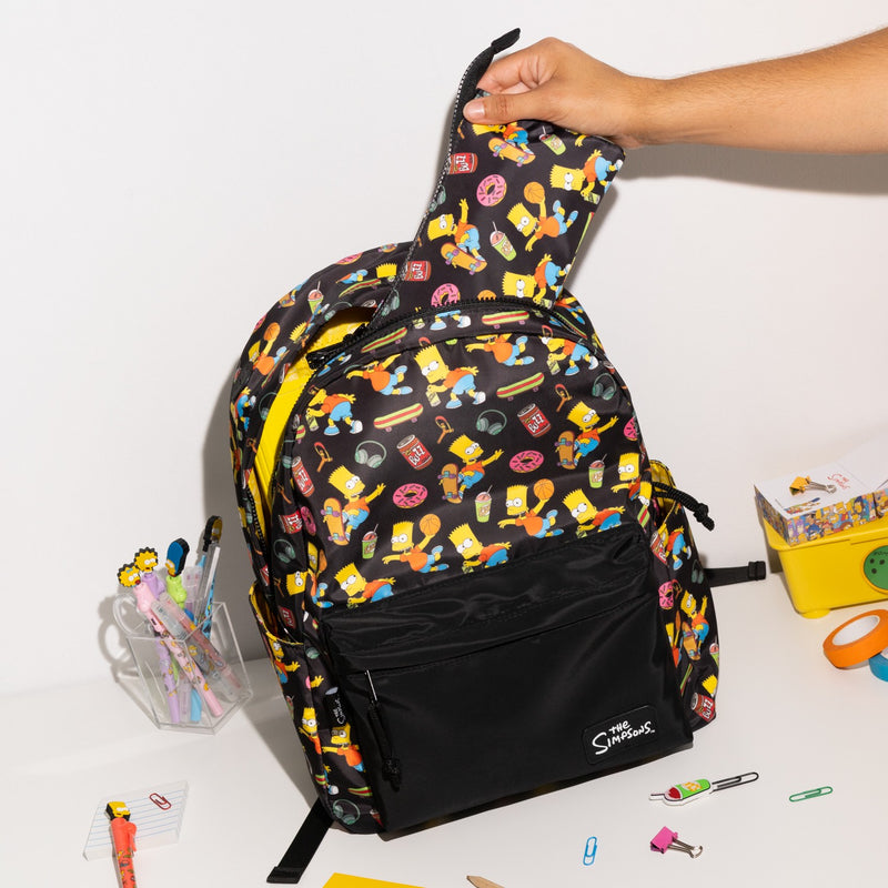 The Simpsons Bart Simpson School Backpack 48cm design detail