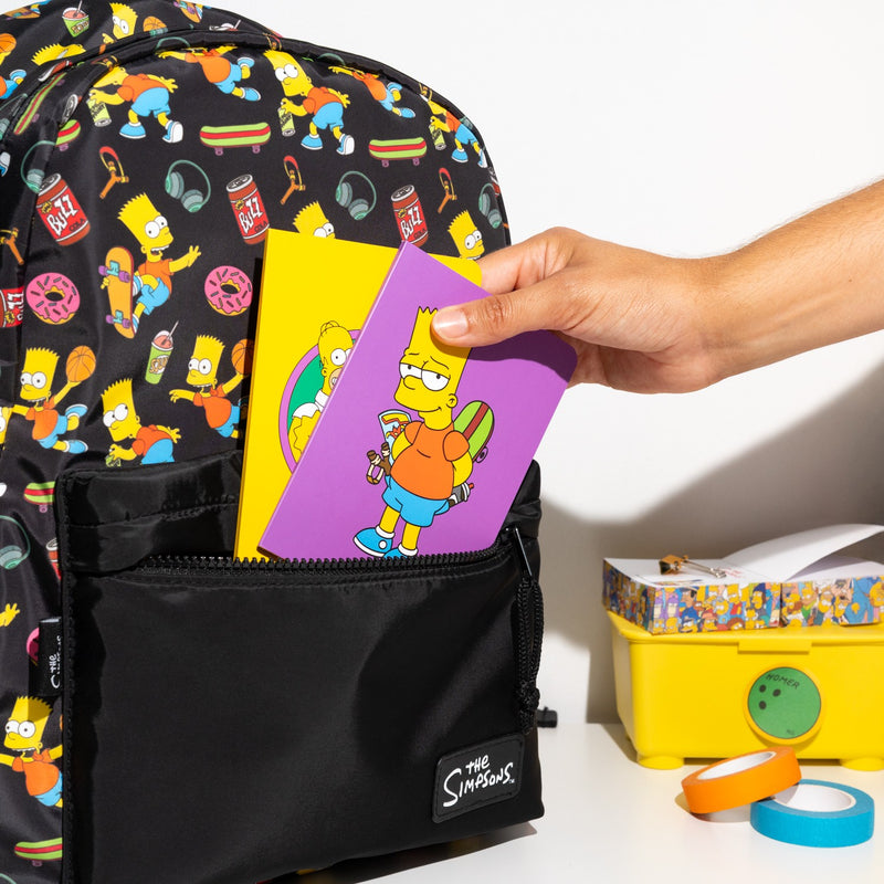 The Simpsons Bart Simpson School Backpack 48cm side angle