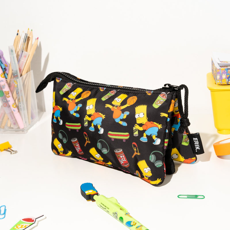The Simpsons Bart Simpson Triple Pencil Case alternate view