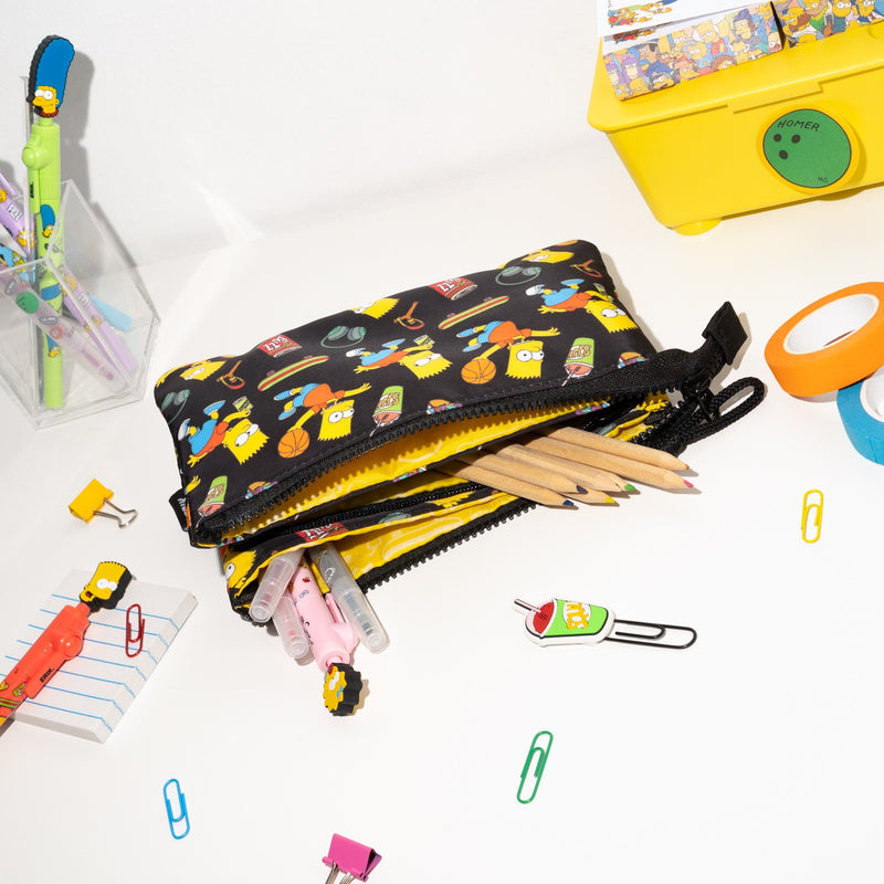 The Simpsons Bart Simpson Triple Pencil Case close up detail
