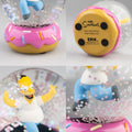 The Simpsons Homer Doughnut Snow Globe Hand-Painted side angle