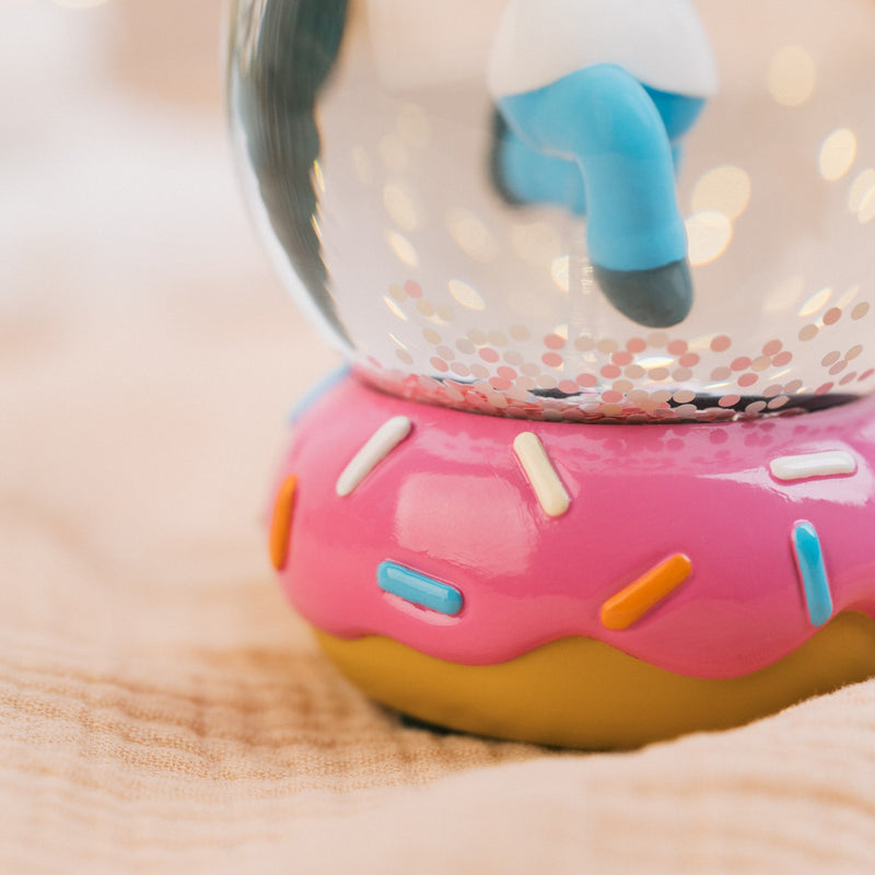 The Simpsons Homer Doughnut Snow Globe Hand-Painted design detail