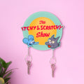 The Simpsons Magnetic Key Hanger with Keyrings design detail