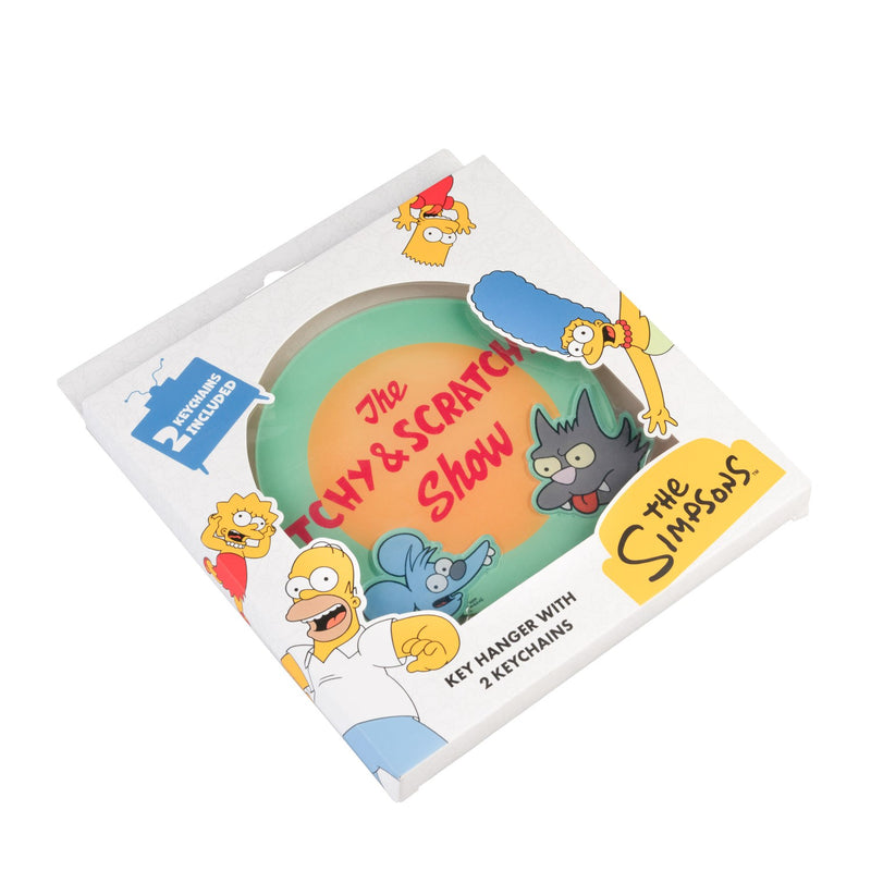 The Simpsons Magnetic Key Hanger with Keyrings close up detail