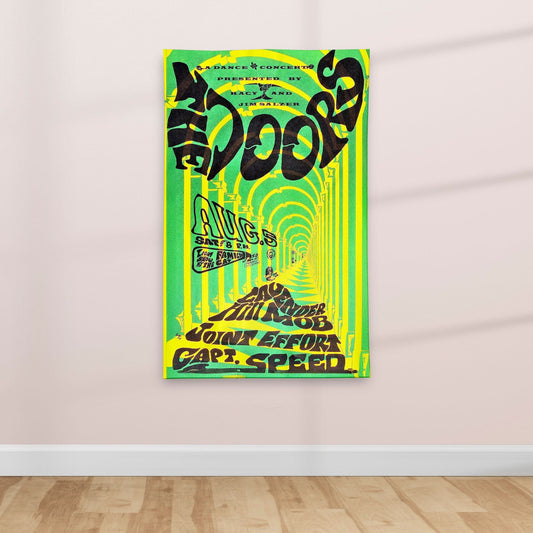 1960's Retro American Psychedelic Rock Music poster - Textile Poster collectible from https://britishmade.gifts/