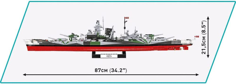 Cobi World War II Warships Tirpitz (2810 Pieces)
