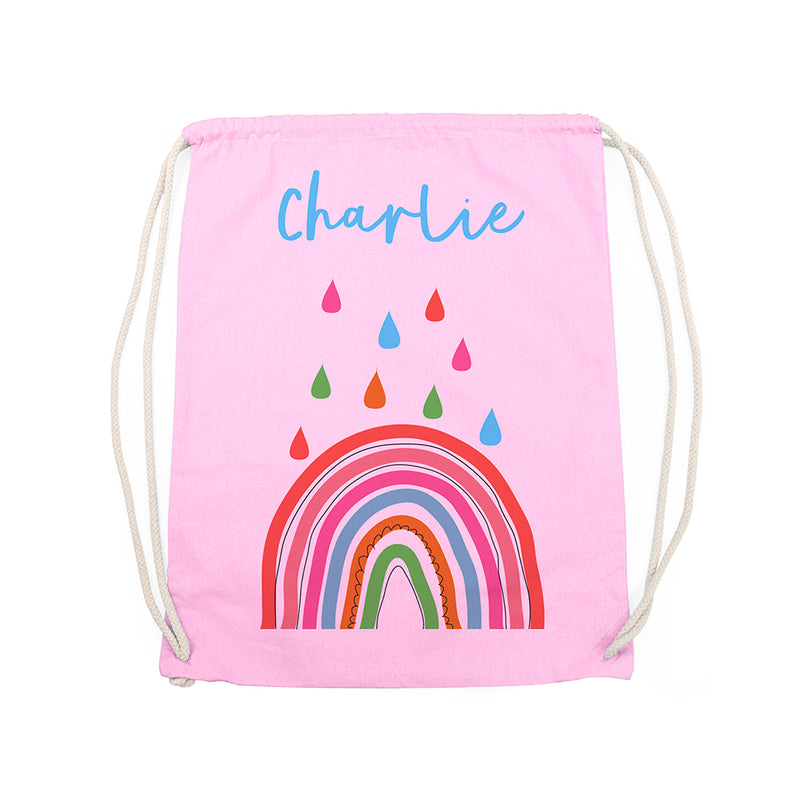 Personalised Children's Rainbow PE Kit Bag