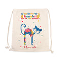 Personalised I Love Pets Cotton Nursery Bag
