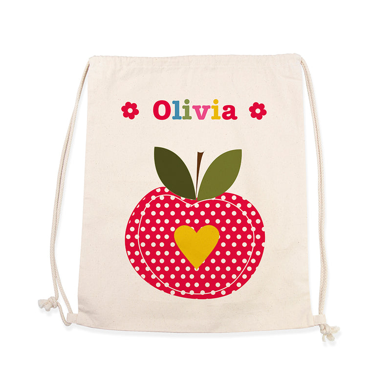 Personalised Girl's Cotton Nursery Bag