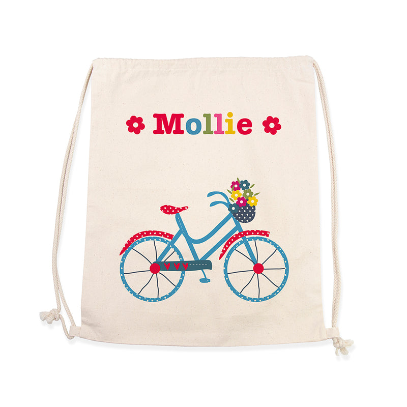 Personalised Girl's Cotton Nursery Bag