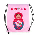 Personalised Girl's Classic Pink Waterproof Swim Bag