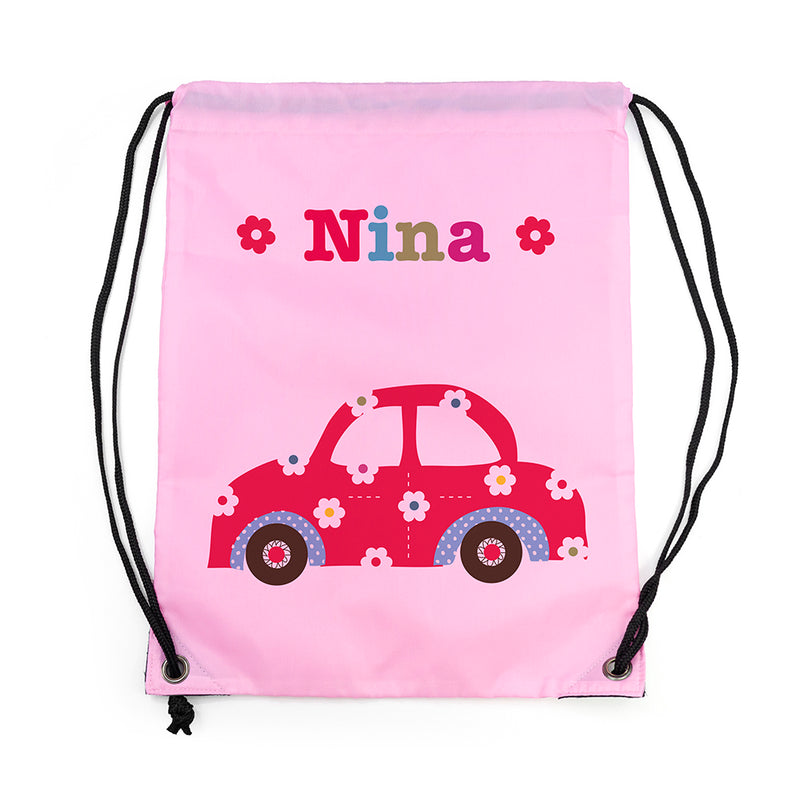 Personalised Girl's Classic Pink Waterproof Swim Bag