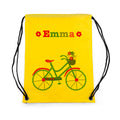 Personalised Girl's Yellow Waterproof Swim Bag