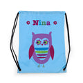 Personalised Girl's Sky Blue Waterproof Swim Bag
