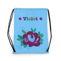 Personalised Girl's Sky Blue Waterproof Swim Bag