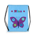 Personalised Girl's Sky Blue Waterproof Swim Bag