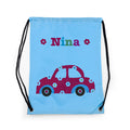 Personalised Girl's Sky Blue Waterproof Swim Bag