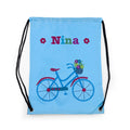 Personalised Girl's Sky Blue Waterproof Swim Bag