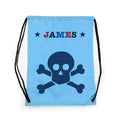 Personalised Boy's Sky Blue Waterproof Swim Bag