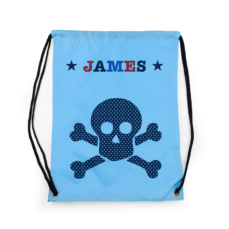 Personalised Boy's Sky Blue Waterproof Swim Bag