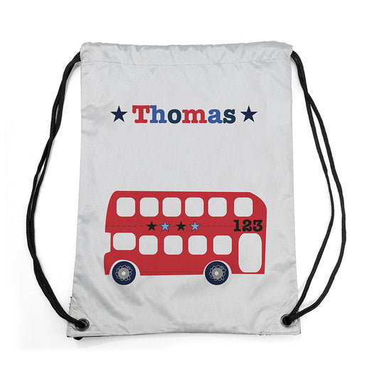 Personalised Boy's Silver Waterproof Swim Bag