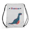 Personalised Boy's Silver Waterproof Swim Bag