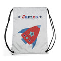 Personalised Boy's Silver Waterproof Swim Bag