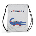 Personalised Boy's Silver Waterproof Swim Bag