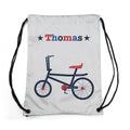 Personalised Boy's Silver Waterproof Swim Bag