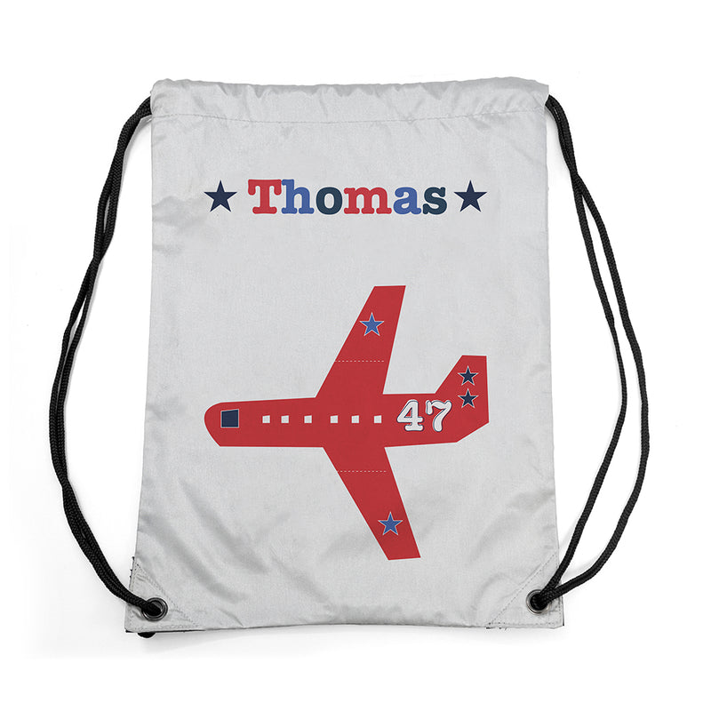 Personalised Boy's Silver Waterproof Swim Bag