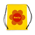 Personalised Yellow Flower Waterproof Swim Bag