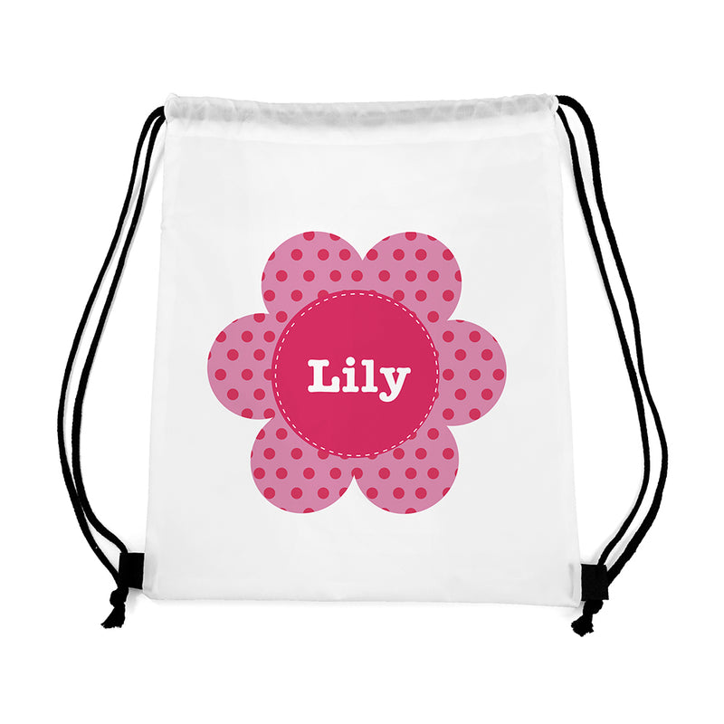 Personalised Flower Waterproof Swim Bag
