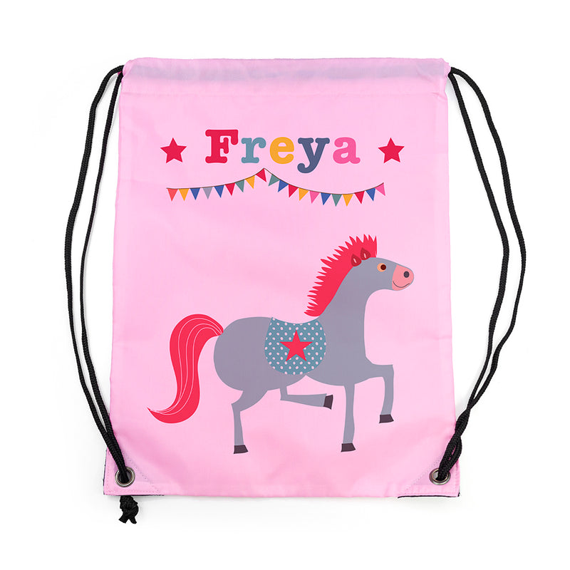 Personalised Classic Pink Circus Waterproof Swim Bag