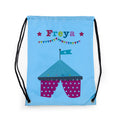 Personalised Sky Blue Circus Waterproof Swim Bag