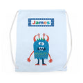 Personalised Boy's Little Monster PE Kit Bag